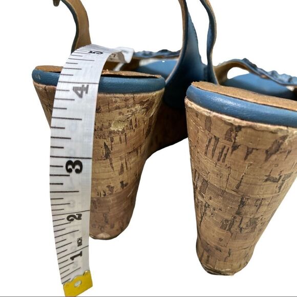 Apt. 9 Slingback Open Toe Wedge Cork Heel Sandals - Picture 7 of 10